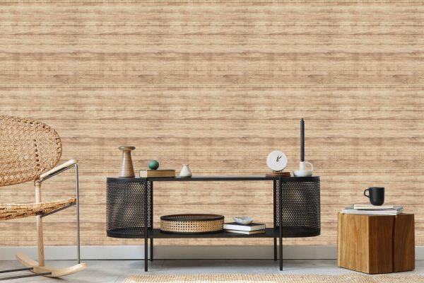 Behang Helder Houten Patroon - Afbeelding 5