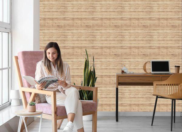 Behang Helder Houten Patroon - Afbeelding 7