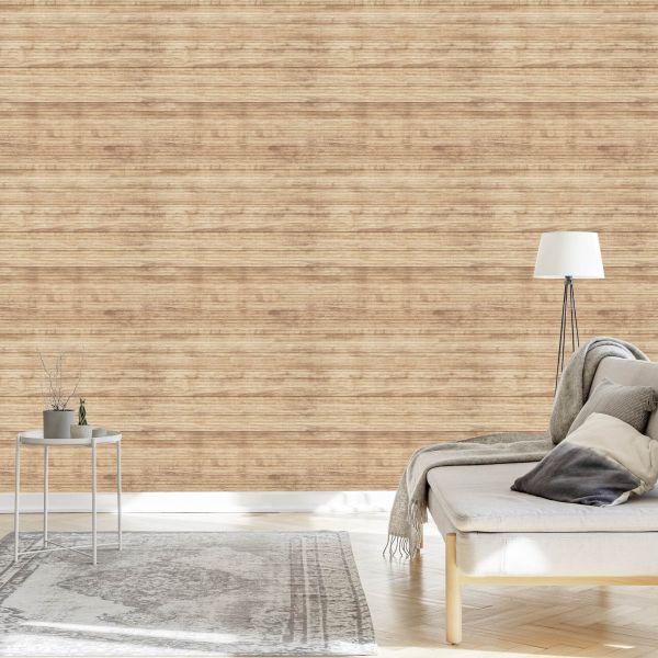 Behang Helder Houten Patroon - Afbeelding 3