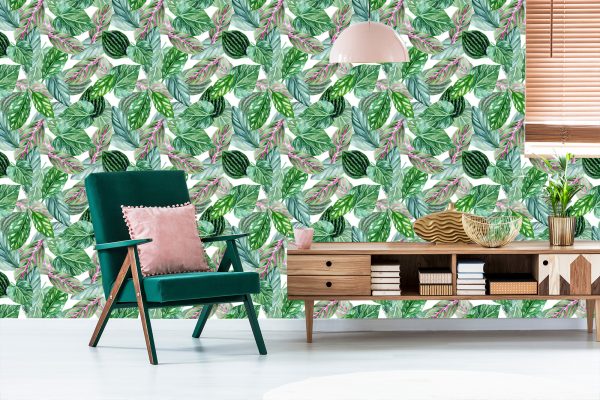 Behang Groene Bladeren - Afbeelding 6