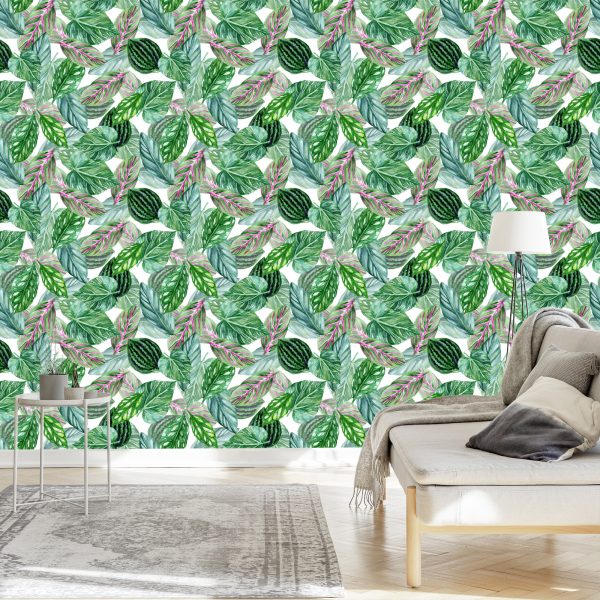 Behang Groene Bladeren - Afbeelding 3