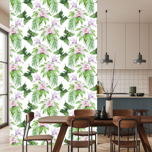 Behang Voor Slaapkamervlinders, Bloemen, Planten - Afbeelding 4