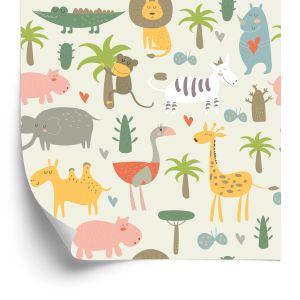 Behang Voor Kinderen - Wilde Dieren
