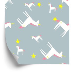 Behang Voor Kinderen - Eenhoorns En Sterren