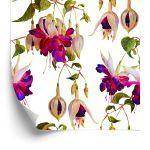 Behang Bloemen Fuchsia Natuur Natuur Voor Woonkamer