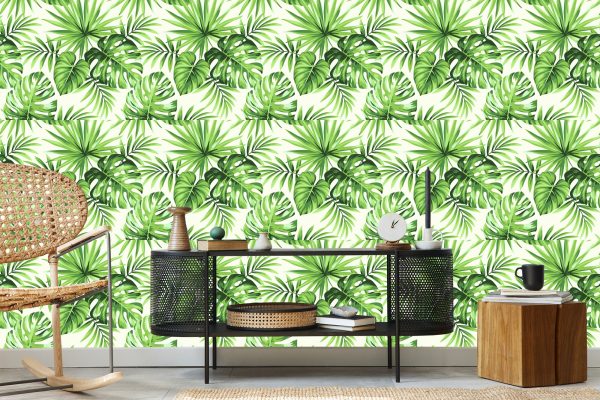 Behang Exotische Bladeren - Afbeelding 5