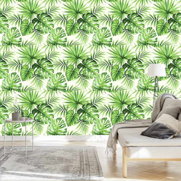 Behang Exotische Bladeren - Afbeelding 3