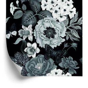 Behang Vintage Pioenrozen