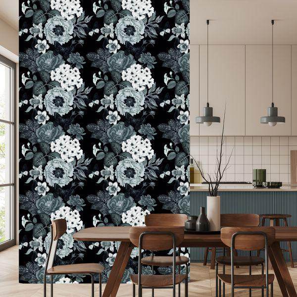 Behang Vintage Pioenrozen - Afbeelding 4