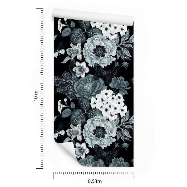 Behang Vintage Pioenrozen - Afbeelding 8