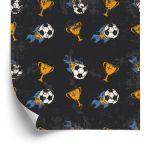 Behang Sportvoetbal Voor Jongenskamer