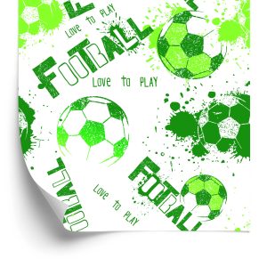 Behang Voor Jongensvoetbal Groene Sportkamer