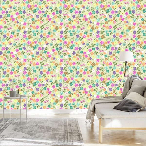 Behang Delicaat Bloemenpatroon - Afbeelding 3
