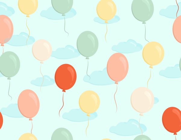 Behang Kleurrijke Kleine Ballonnen - Afbeelding 2
