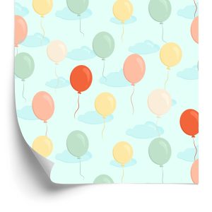 Behang Kleurrijke Kleine Ballonnen