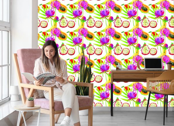 Behang Met Fruit Bloemen Voor Keuken Eetkamer - Afbeelding 7