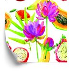 Behang Met Fruit Bloemen Voor Keuken Eetkamer