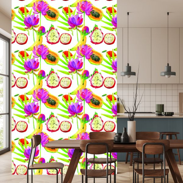 Behang Met Fruit Bloemen Voor Keuken Eetkamer - Afbeelding 4