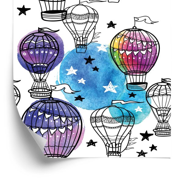 Behang Ballonnen Tegen De Sterren