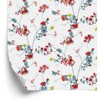 Behang Bloemen Waterverfpatroon