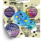 Behang Voertuig Ballonnen