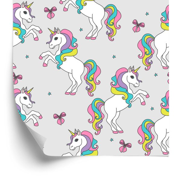 Behang Voor Kinderen - Regenboogeenhoorns