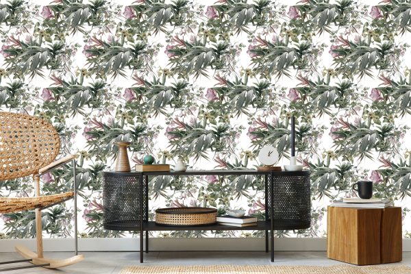 Behang Aquarel Bloemen - Afbeelding 5