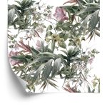 Behang Aquarel Bloemen