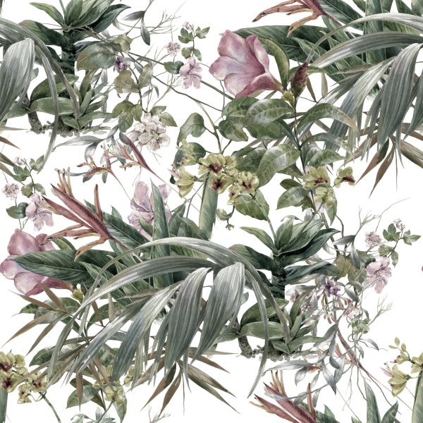 Behang Aquarel Bloemen - Afbeelding 2