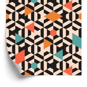 Behang Kleurrijke Geometrische Patronen