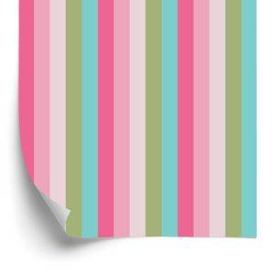 Behang Klassiek Gekleurde Verticale Strepen Voor De Woonkamer
