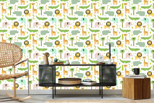 Behang Wilde Dieren Voor Kinderen - Afbeelding 5