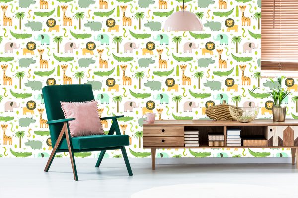 Behang Wilde Dieren Voor Kinderen - Afbeelding 6