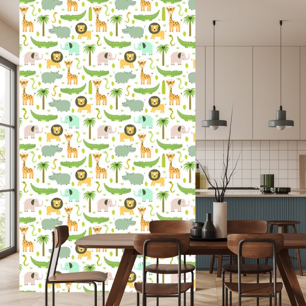 Behang Wilde Dieren Voor Kinderen - Afbeelding 4