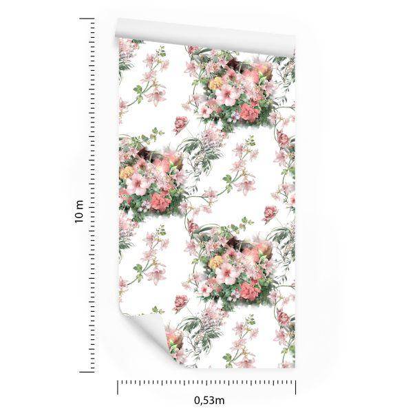 Behang Mooie Bloemboeketten - Afbeelding 8