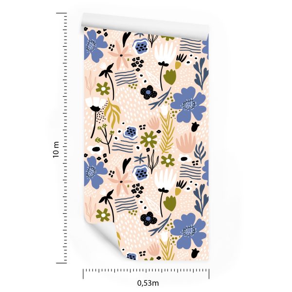Behang Bladeren En Bloemen - Scandinavische Stijl - Afbeelding 8