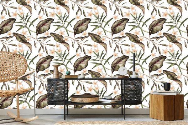 Behang Delicate Bloemen - Afbeelding 5