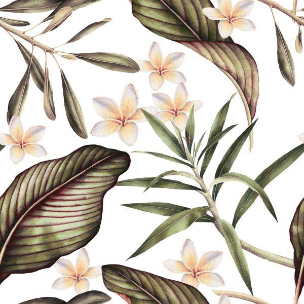 Behang Delicate Bloemen - Afbeelding 2