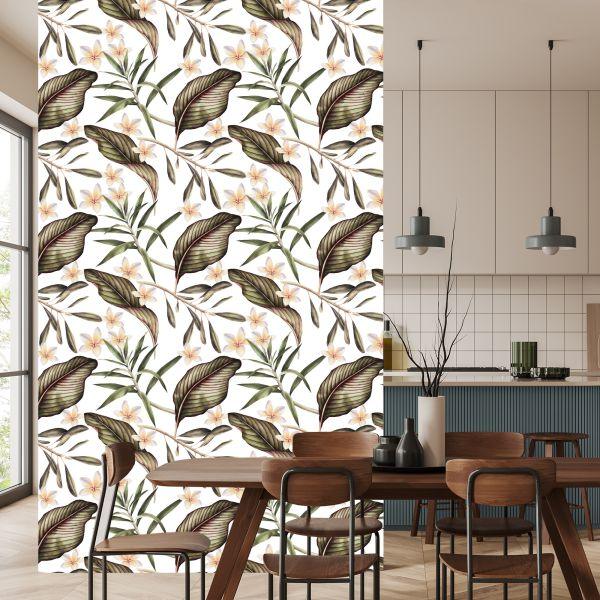 Behang Delicate Bloemen - Afbeelding 4