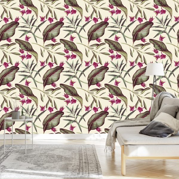 Behang Mooie Bloemen - Afbeelding 3