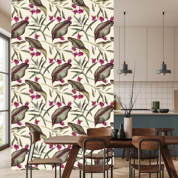 Behang Mooie Bloemen - Afbeelding 4