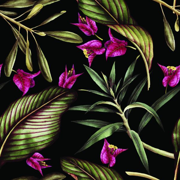 Behang Bloemen W - Afbeelding 2