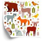 Behang Voor Kinderen - Schattige Bosdieren