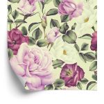 Behang Prachtige Bloemen Aquarel Rozen