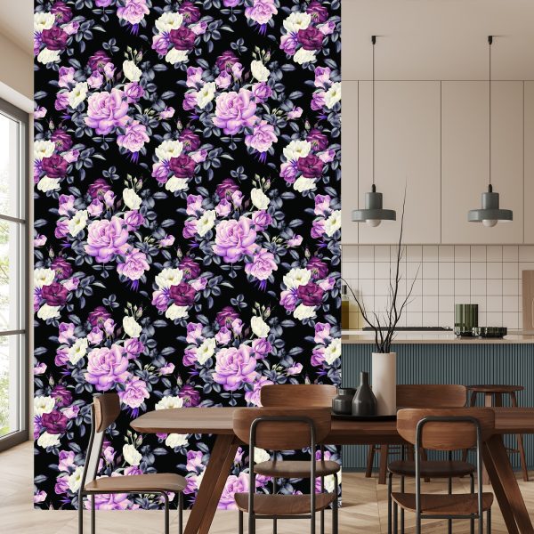 Behang Rozen In Donkere Kleuren - Afbeelding 4