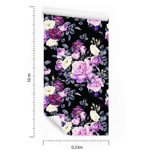 Behang Rozen In Donkere Kleuren - Afbeelding 8