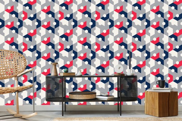 Behang Geometrisch - Abstracte Zeshoeken - Afbeelding 5
