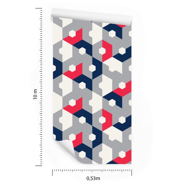 Behang Geometrisch - Abstracte Zeshoeken - Afbeelding 8
