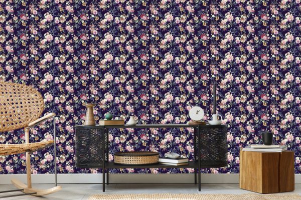 Behang Vintage Bloemen - Afbeelding 5