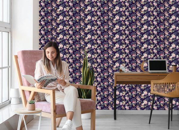 Behang Vintage Bloemen - Afbeelding 7